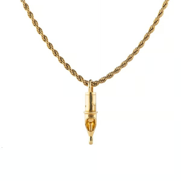 Inkclaw｜Tiny Round Liner Pendant Version 2｜Gold Plated