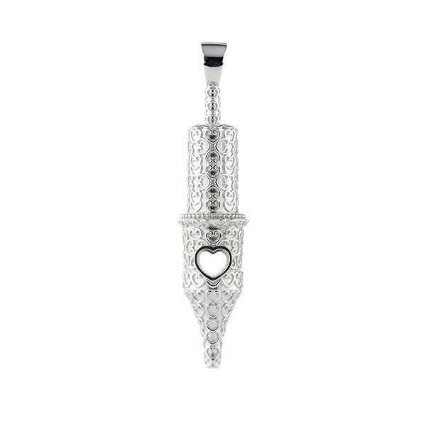 Inkclaw｜Heart Pattern Round Liner Pendant