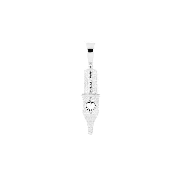 Inkclaw｜Tiny Heart Pattern Round Liner Pendant