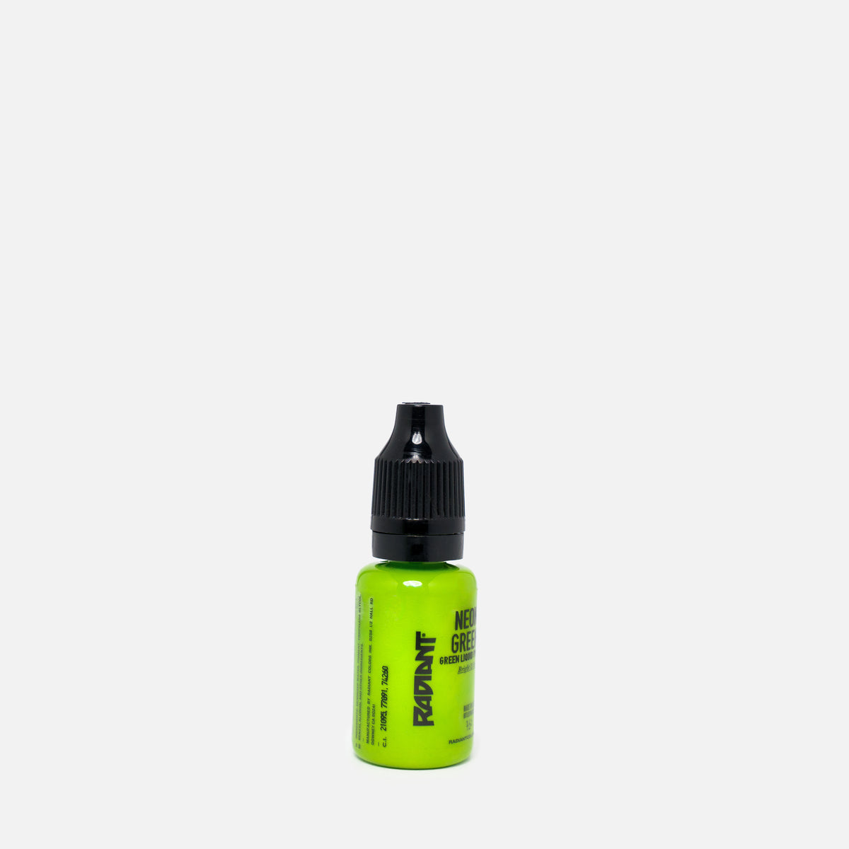 Radiant Colors Neon Green tattoo ink bottle