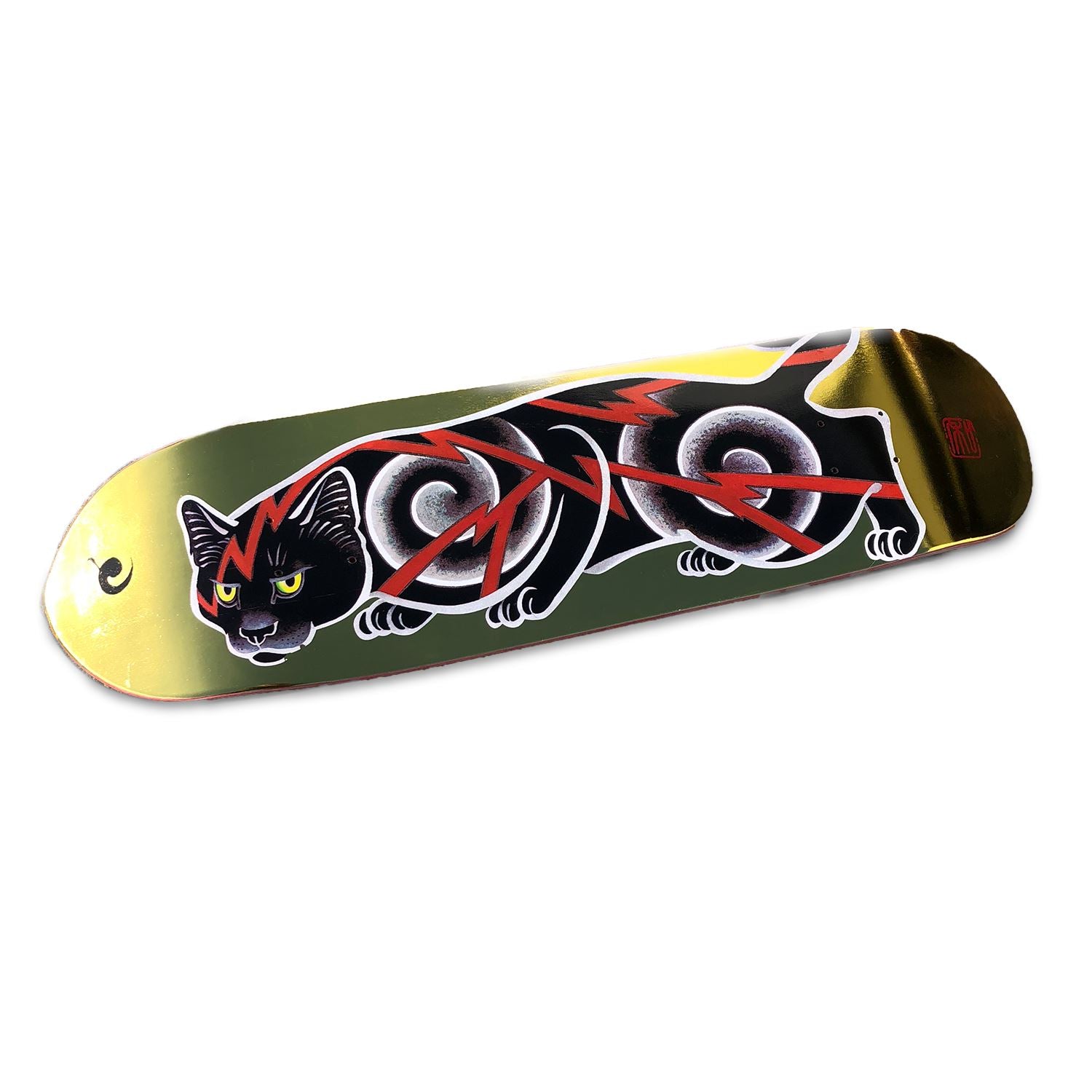 ELECTRIC CAT SKATE DECKS/ Gold