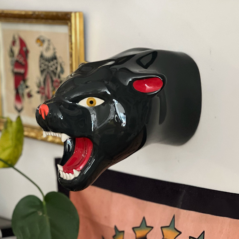 Ceramic Panther Head