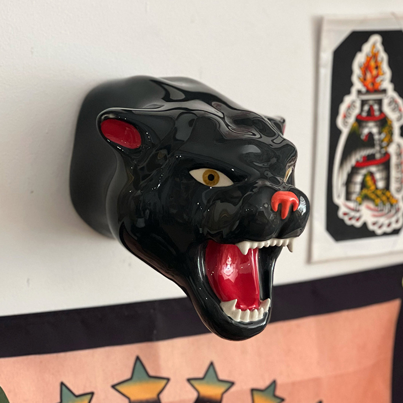 Ceramic Panther Head