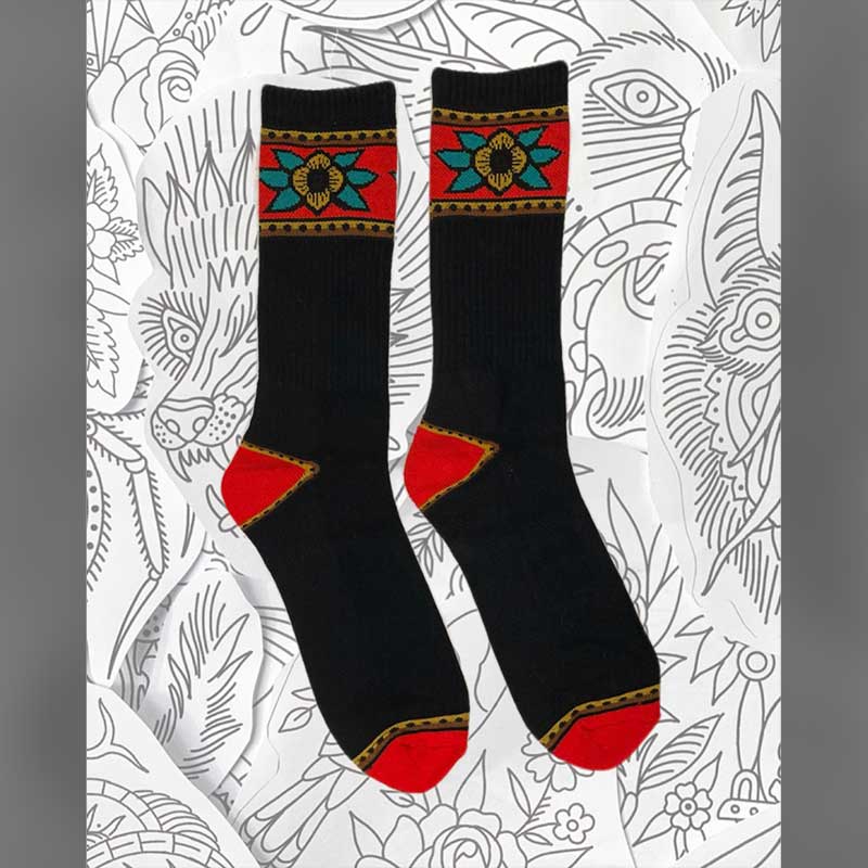 Trad Flower Socks
