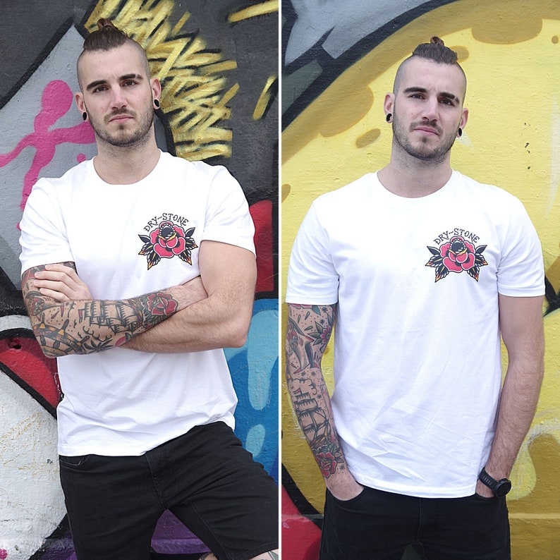 Dry Stone Rose Tattoo T-Shirt (Unisex)