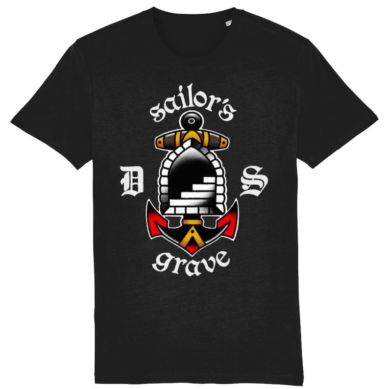 Sailors Grave - Tattoo t shirt｜ブラック