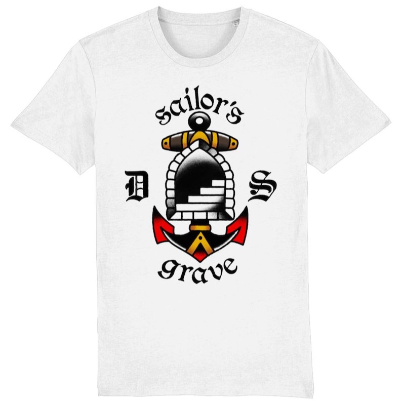 Sailors Grave - Tattoo t shirt ｜ホワイト