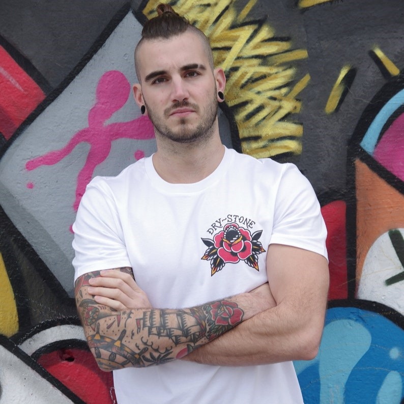 Dry Stone Rose Tattoo T-Shirt (Unisex)