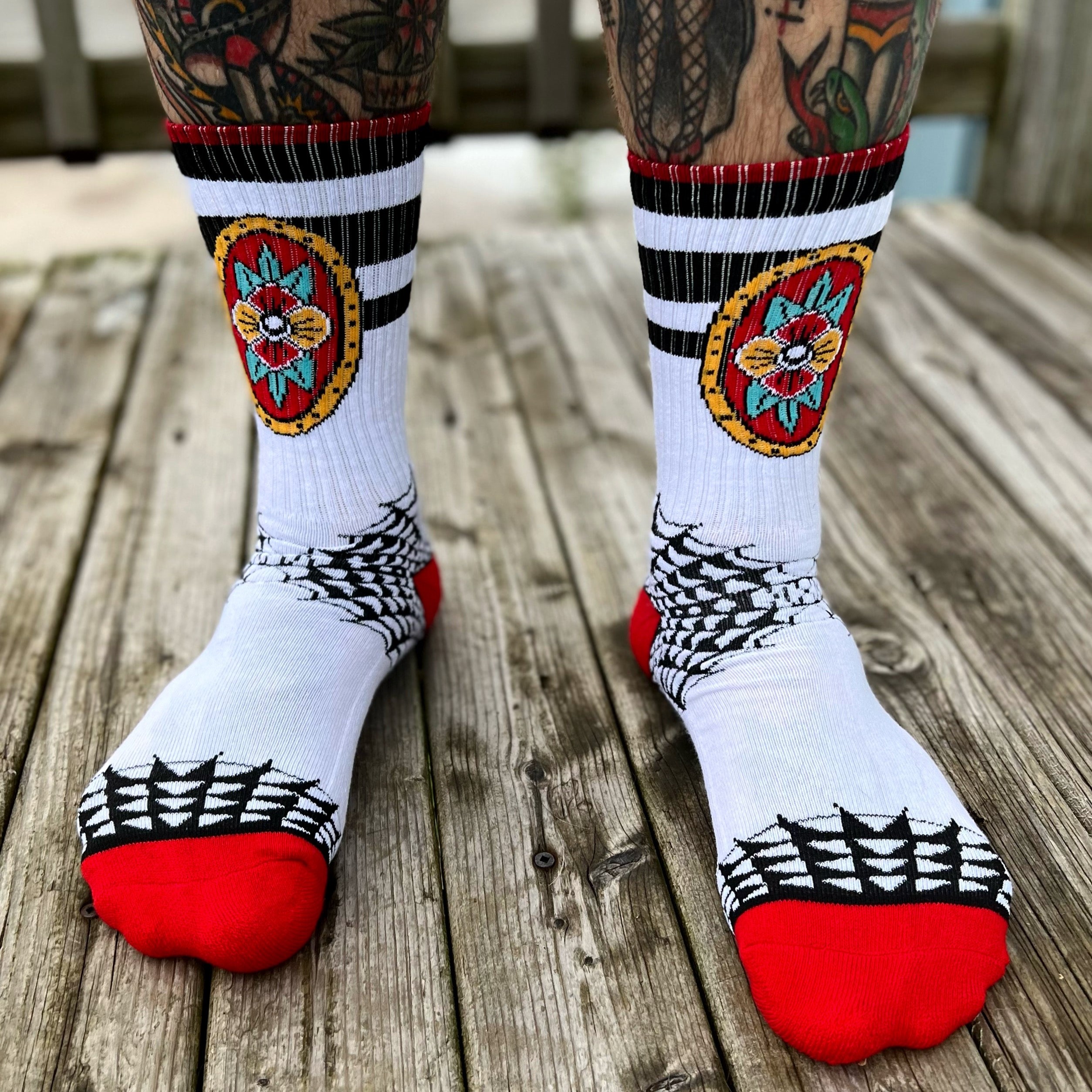 Flower Web Socks