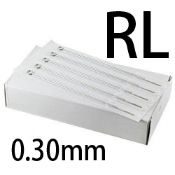 【期限間近】10ゲージ(0.30mm)ニードル　ライナー(RL) 1箱50本入り