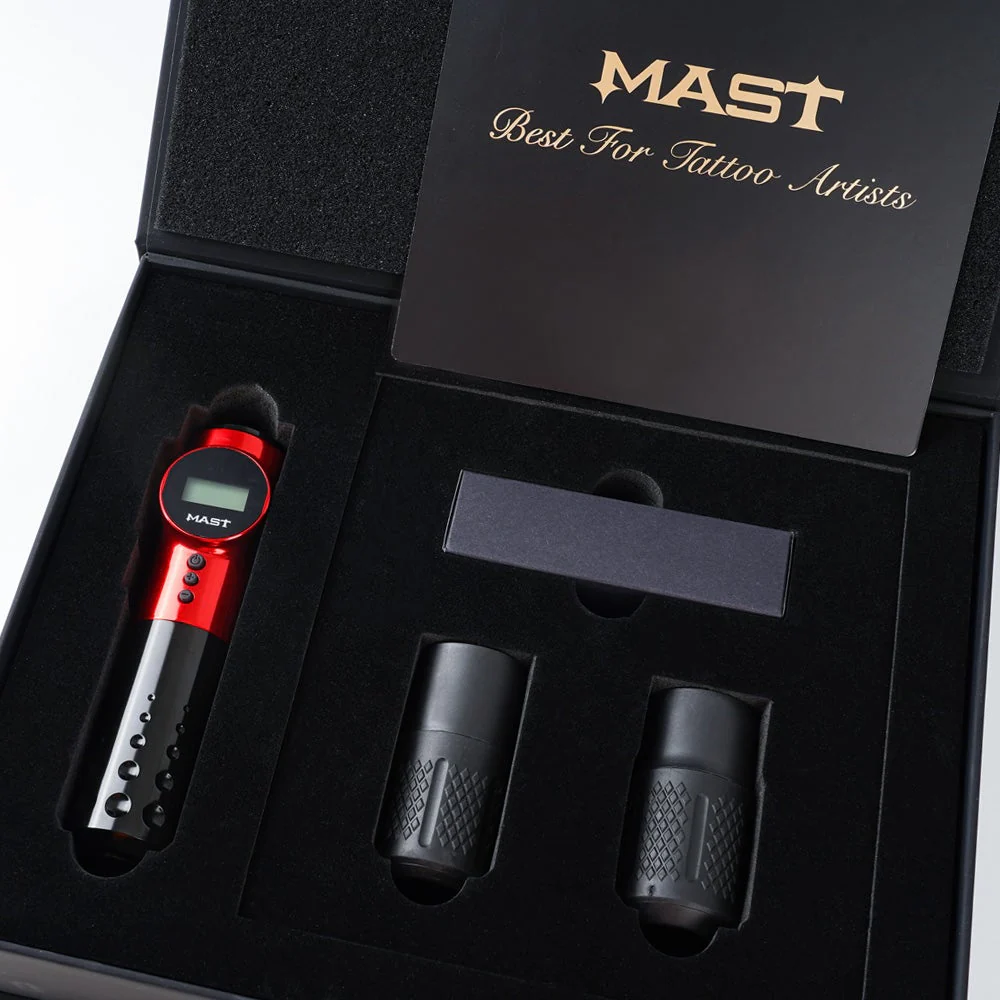 Dragonhawk｜Mast Archer Max Wireless Tattoo Pen 4.2mm Stroke│ブラック