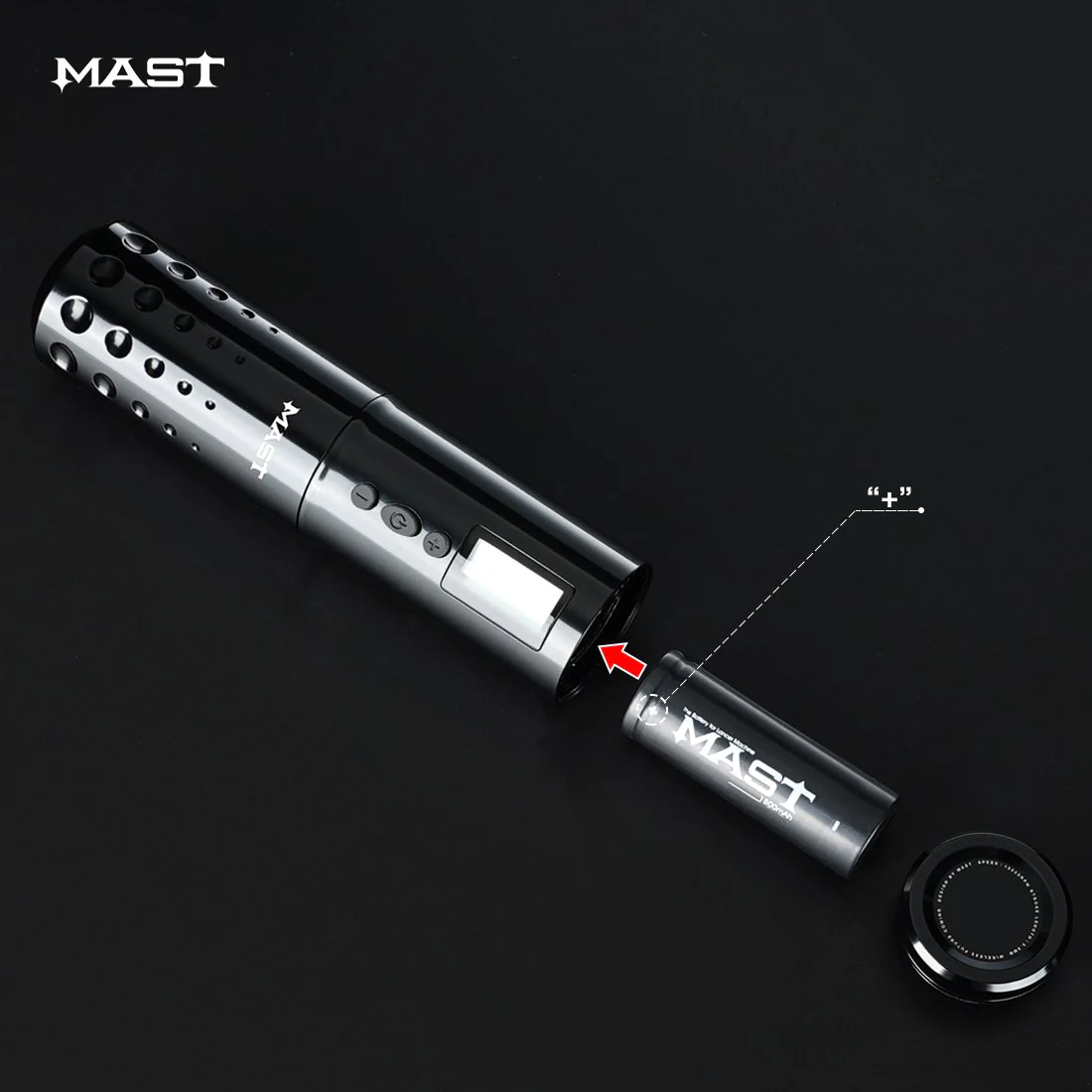 Dragonhawk｜Mast Lancer Wireless Rotary Tattoo Pen│ブラック