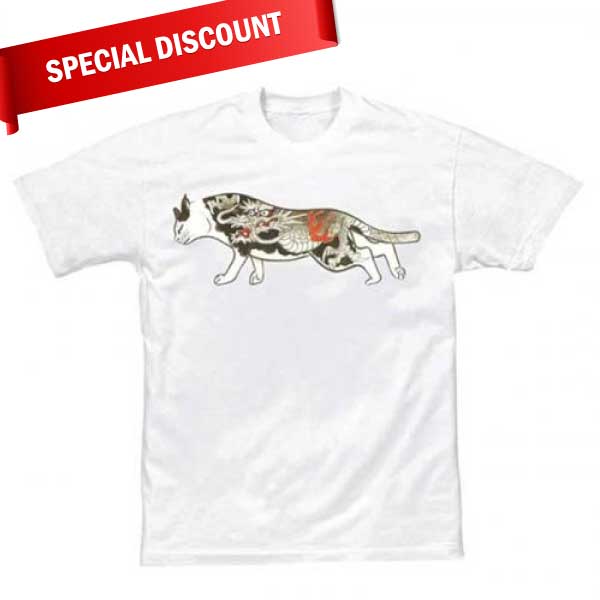 【SALE】Dragon Warrior Cat Direct To Garment Tee