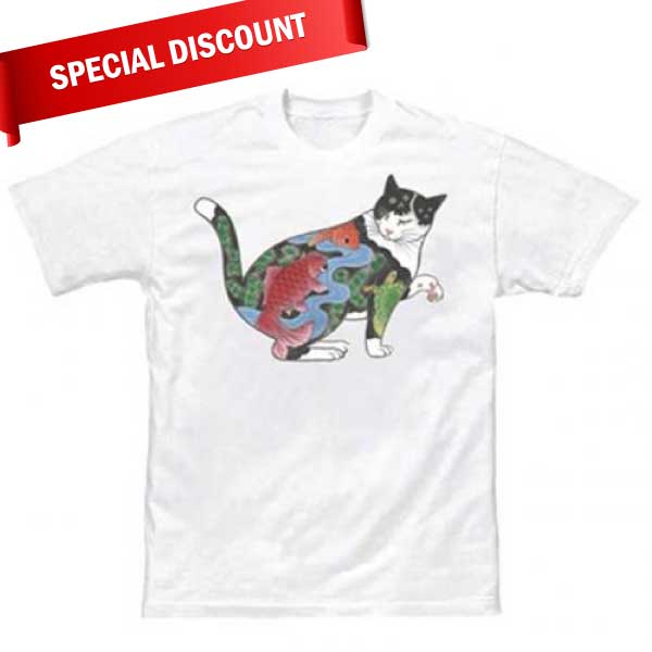 【SALE】Fishbowl Cat Direct To Garment Tee