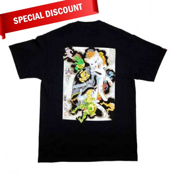 【SALE】Hero Cat Tee Black